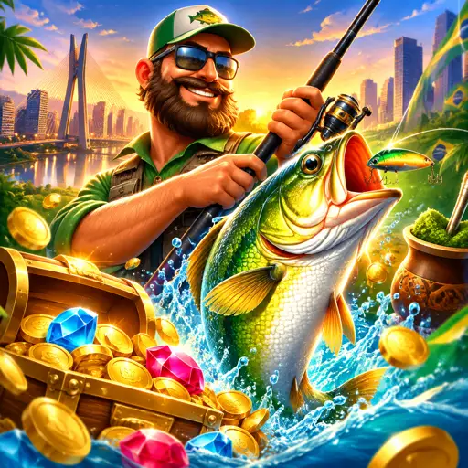 Capa do slot Big Bass Bonanza com tema de pesca