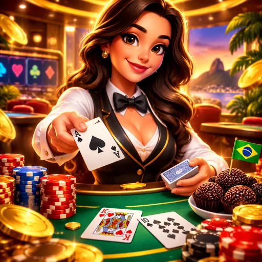 Blackjack ao vivo rodando no celular com ações na tela vertical
